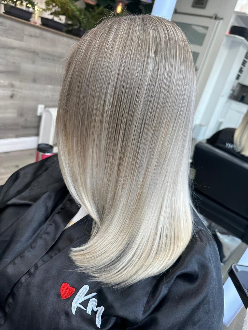 Even cool blonde after the correction