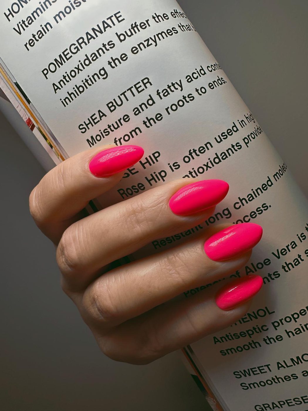 Pink nails